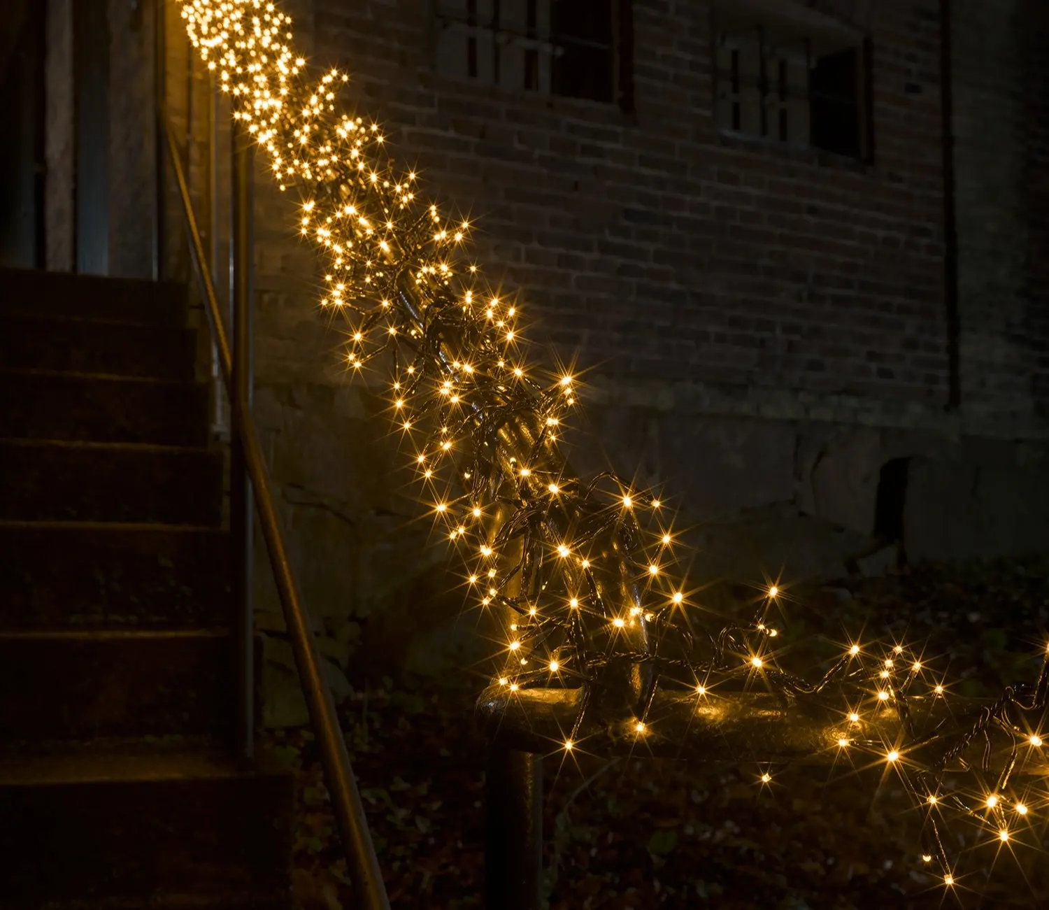 Konstsmide Amber LED Cluster Christmas Lights
