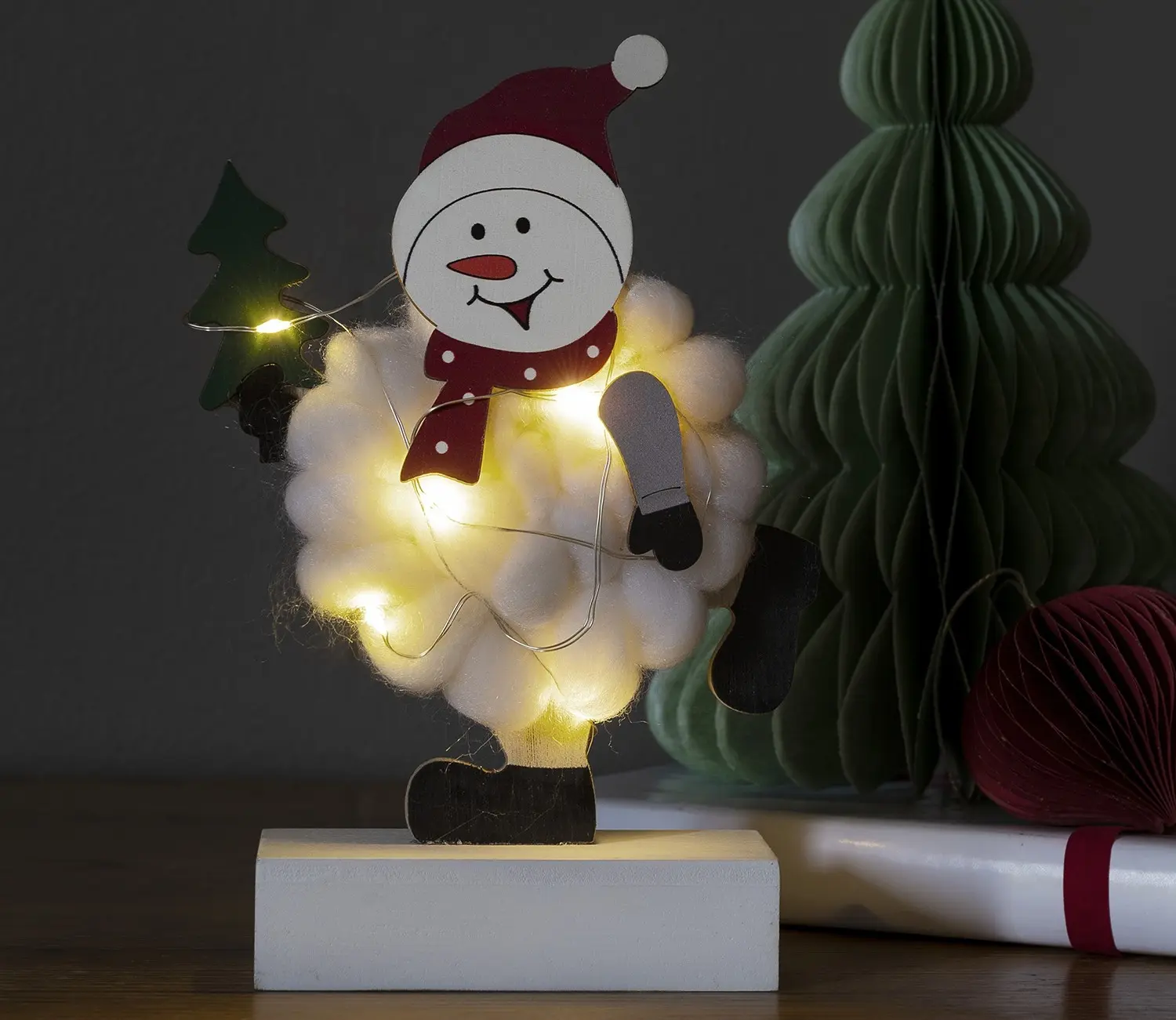 Konstsmide Light Up Wool Snowman