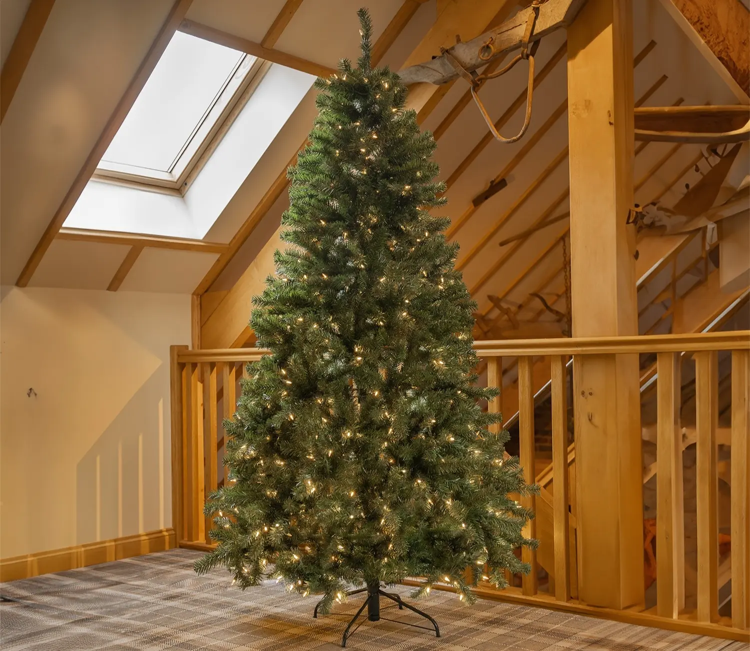 National Tree Co North Valley Spruce Prelit Christmas Tree