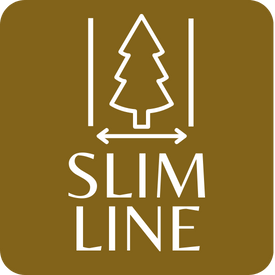 Slimline Christmas tree icon.